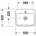 Раковина Duravit PuraVida 072050