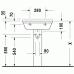 Прямоугольная раковина Duravit Starck 3 0300550000
