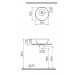 Раковина 38 см Vitra Geo 4421B003-0016