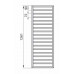 Электрический полотенцесушитель Zehnder Subway SUBE-130-45/ID