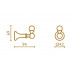 Крючок Bagno&Associati Folie FS 241 51 VE двойной хром