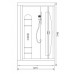 Душевая кабина 122х76 с г/м Aquanet Hawaii New R 172446