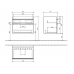 Тумба под раковину 80 см Villeroy & Boch Venticello A92501DH