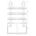 Полка FBS Standard STA 067 30 см тройная