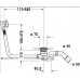 Слив-перелив Duravit 791235 00 0 00 1000 с наполнением снизу, хром