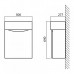 Тумба для раковины 50 см BelBagno MINI-500-1A-SO-BL-LEFT