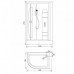 Душевая кабина Aquanet Hawaii 122x76 R с г/м
