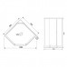 Душевая кабина Aquanet Penta 2 Rain 90.5x90.5 тонированное стекло