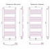 Полотенцесушитель водяной Сунержа Богема+ 1200х500
