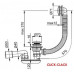 Слив-перелив для ванны Ravak X01377 Click Clack