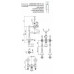 Смеситель Cezares Diamond DIAMOND-VDP-01-Sw для ванны с душем напольный