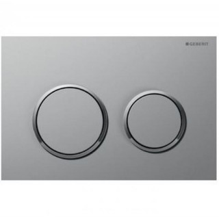 Клавиша смыва Geberit Omega 20 115.085.KN.1 матовый хром обод кнопок хром