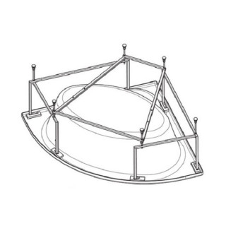 Монтажный комплект Santek к ванне Карибы 140х140 см  