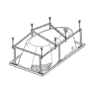 Монтажный комплект Santek к ванне Майорка 150х90 см   