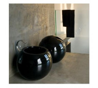 Напольный унитаз черный Disegno Ceramica Sfera  550-C-P G6