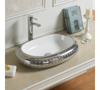 Раковина 63 см Melana Color 800-7042SP-1 (серебро)