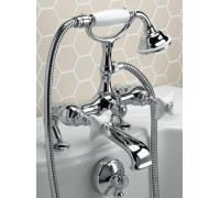 Смеситель для ванны и душа Devon&Devon White Rose UTWR733РCR