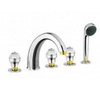 Смеситель Migliore Axo Swarovski ML.AXO-680FCRDO на борт ванны