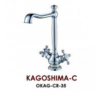 Смеситель Omoikiri Kagoshima-C OKAG-CR-35 для кухонной мойки, хром