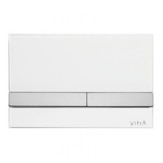 Смывная клавиша Vitra Select 740-1100 белое стекло