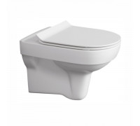 Унитаз подвесной Cersanit CARINA Clean On S-MZ-CARINA-COn-S-DL-w сиденье с дюропластом slim lift