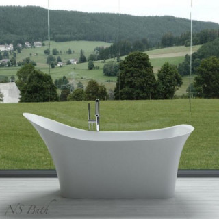 Ванна из искусственного камня NS Bath NSB-19860G 189x86 см, глянцевая поверхность