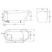 Ванна акриловая 170x72 BelBagno BB62